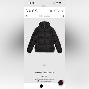 Nice think Gucci coat for sale.. worn twice
